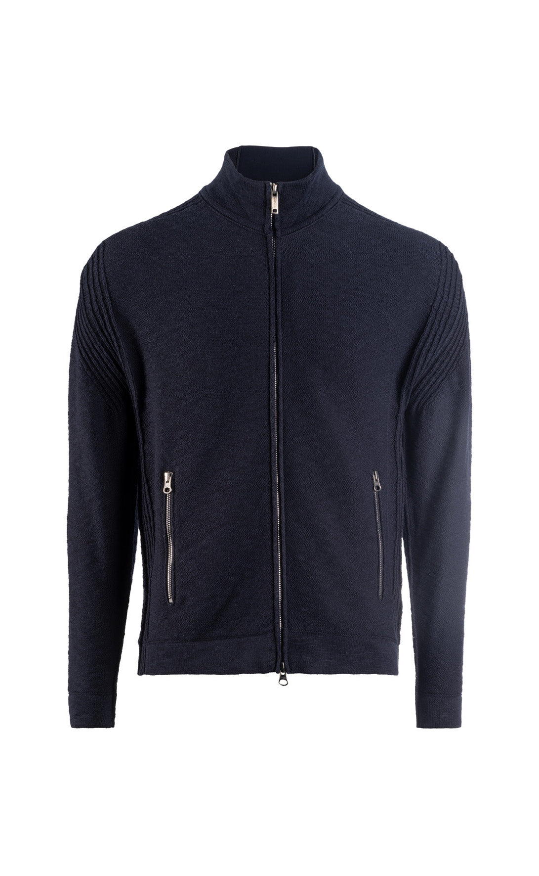 Sporty hybrid zip-up jacket made of soft cotton, relaxed fit