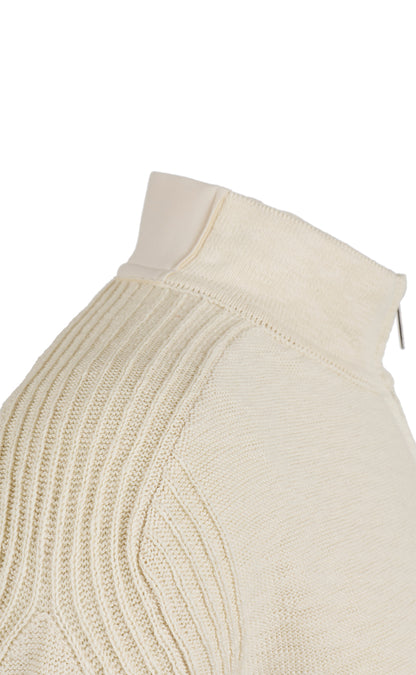 Sporty hybrid zip-up jacket made of soft cotton, relaxed fit