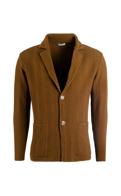 Knitted blazer made from the finest cotton, seersucker knit, accurate fit