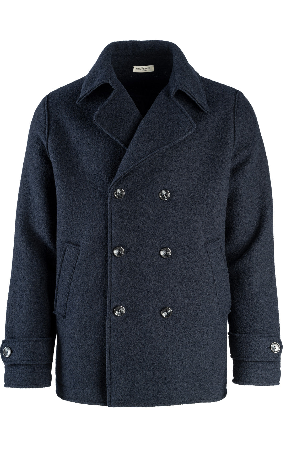 Cabanjacke aus 100% gewalkter Merinowolle,  relaxed fit