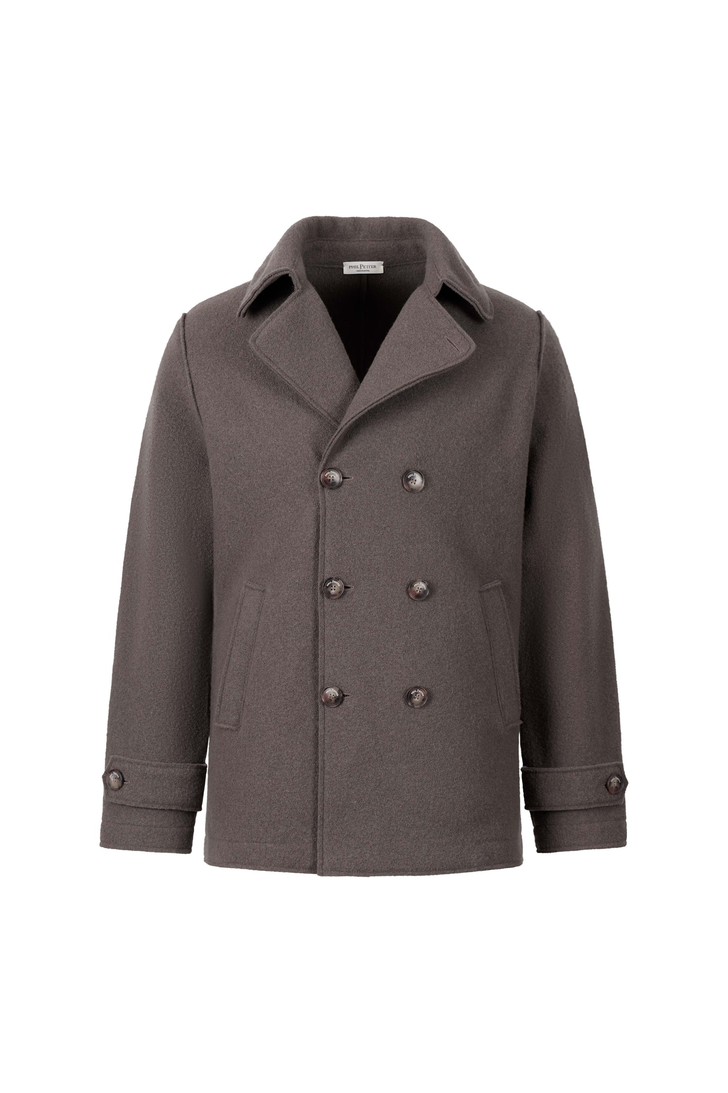 Cabanjacke aus reinem Outdoor-Merino-Wollwalk, relaxed fit