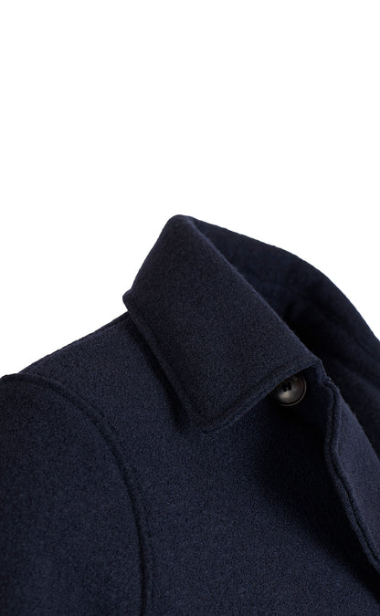 Cabanjacke aus reinem Outdoor-Merino-Wollwalk, relaxed fit