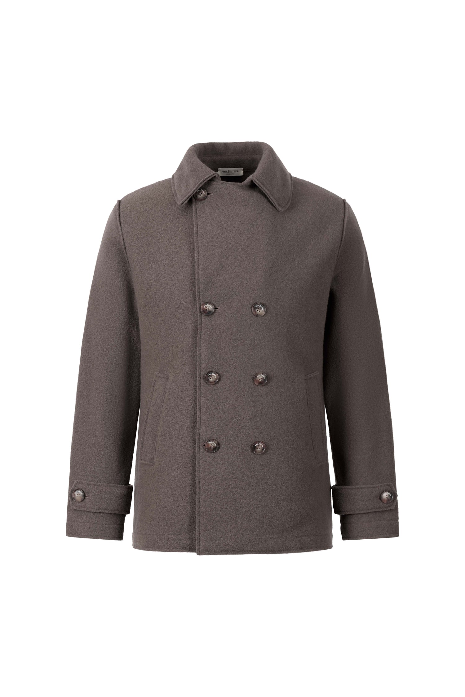 Cabanjacke aus reinem Outdoor-Merino-Wollwalk, relaxed fit