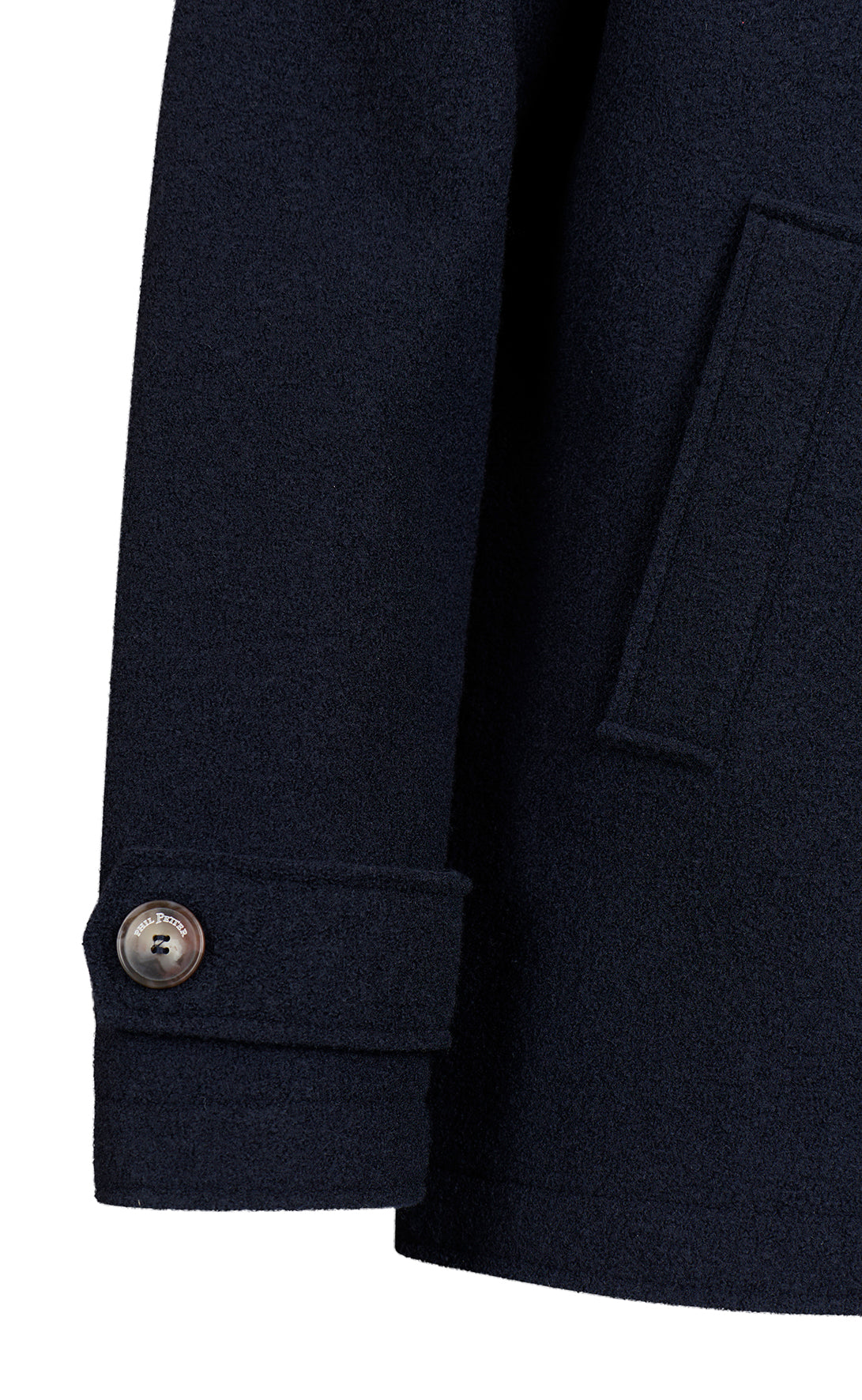 Cabanjacke aus reinem Outdoor-Merino-Wollwalk, relaxed fit