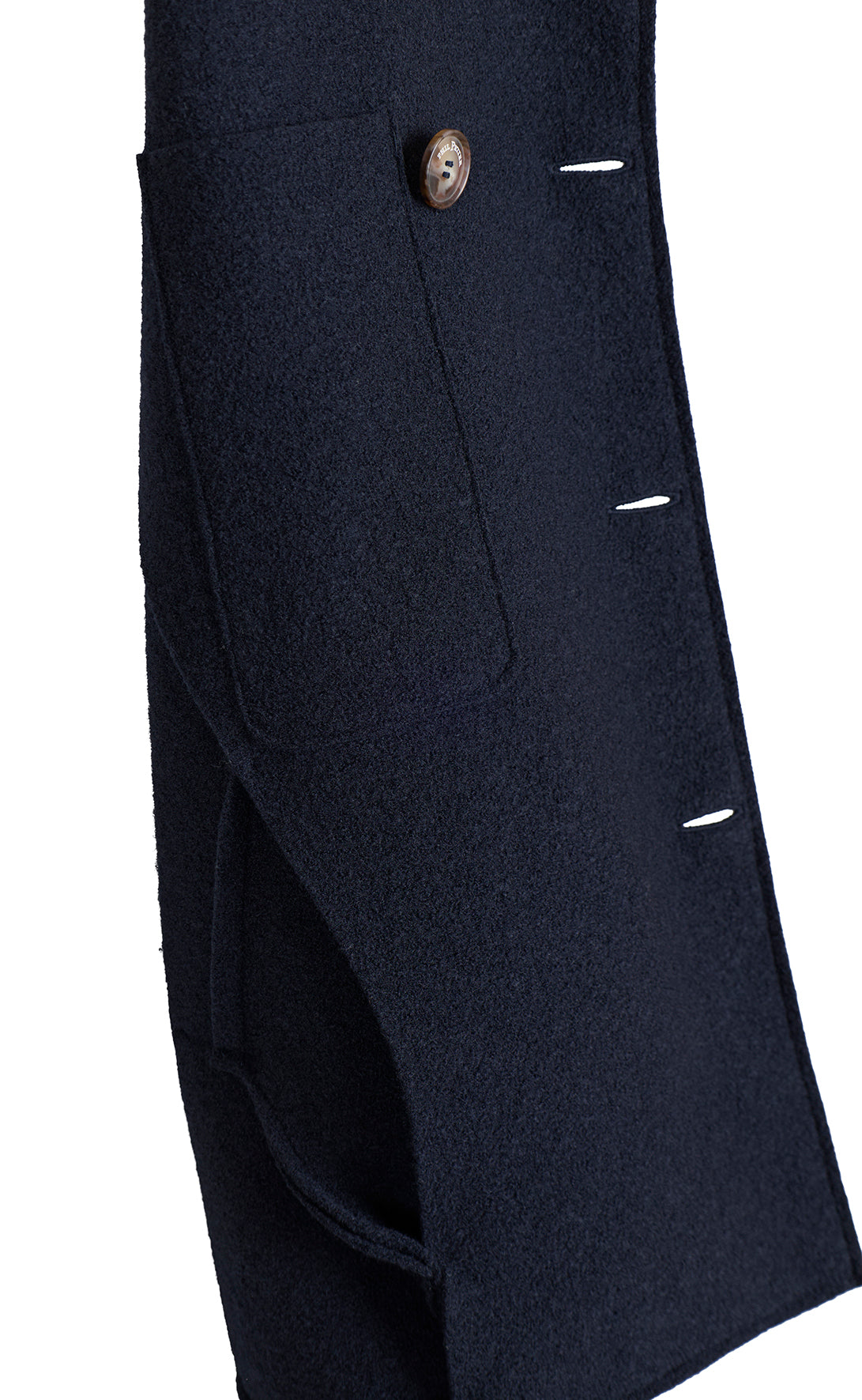 Cabanjacke aus reinem Outdoor-Merino-Wollwalk, relaxed fit
