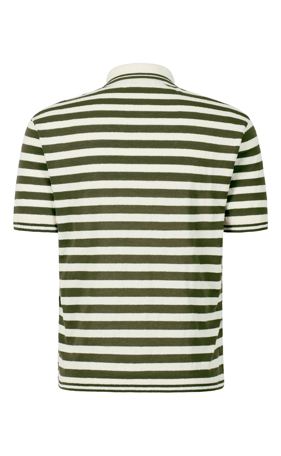 Polo-knit shirt made of the finest cotton bouclé, relaxed fit