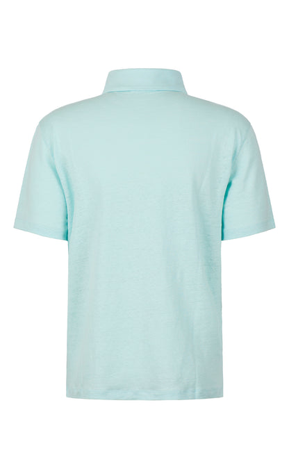 Polo-Shirt aus edlem Leinen-Jersey