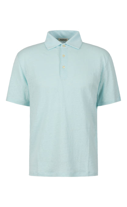 Polo-Shirt aus edlem Leinen-Jersey
