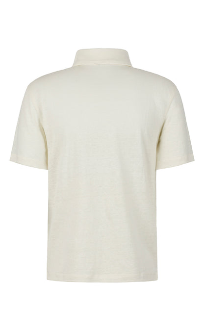 Polo-Shirt aus edlem Leinen-Jersey