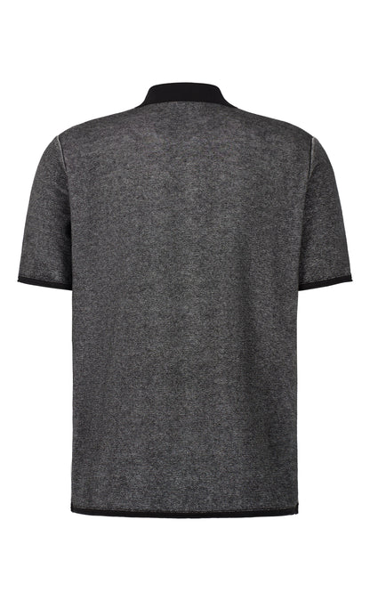 Supersoft knitted polo shirt made of the finest cotton, double-faced, relaxed fit