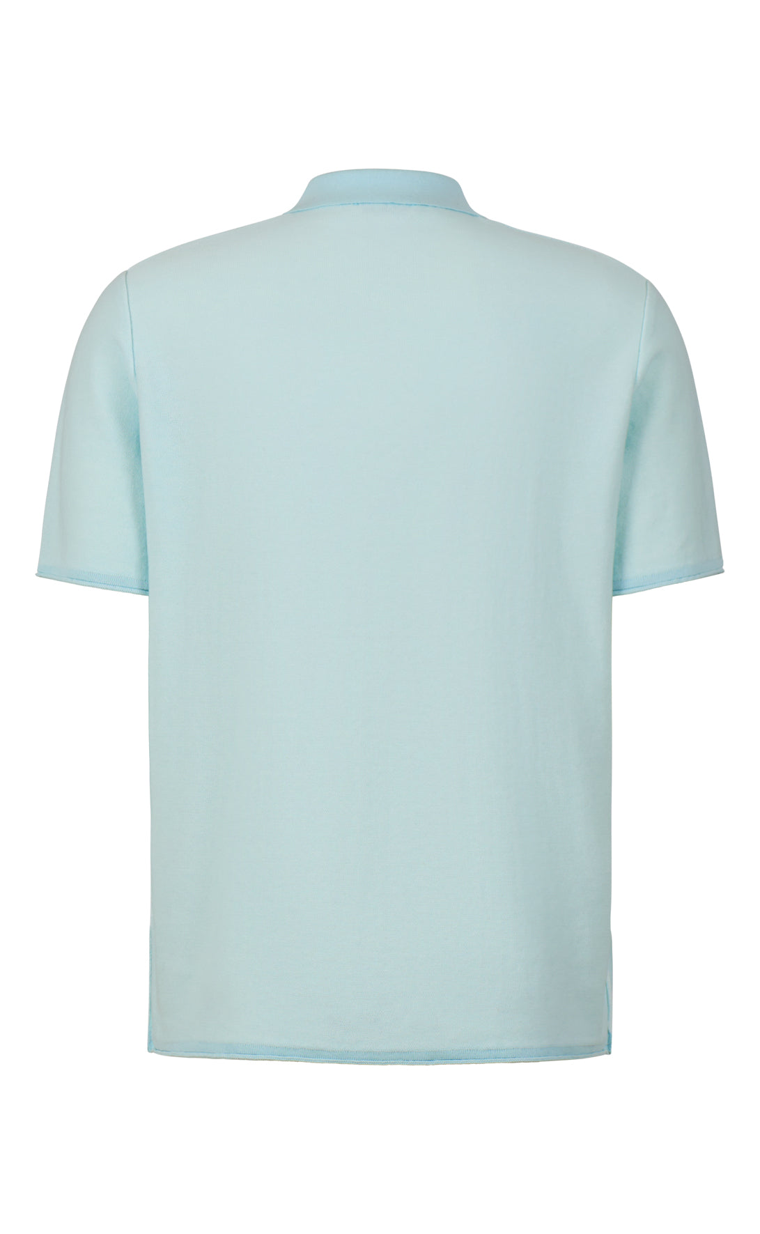 Supersoft knitted polo shirt made of the finest cotton, double-faced, relaxed fit