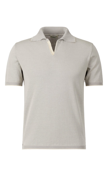 Supersoft, plated knit polo shirt made of the finest cotton, regular fit