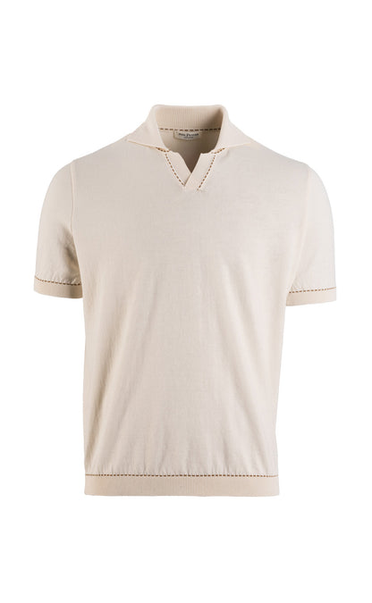 Polo ohne Knopf aus feinster Baumwolle, Relaxed Fit