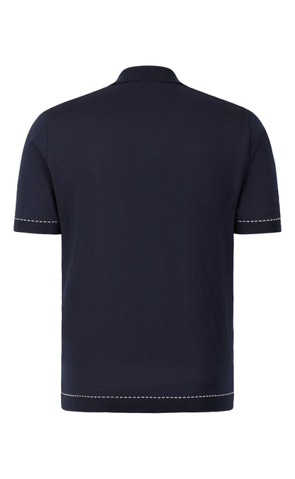 Polo ohne Knopf aus feinster Baumwolle, Relaxed Fit