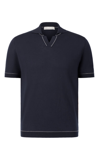Polo ohne Knopf aus feinster Baumwolle, Relaxed Fit