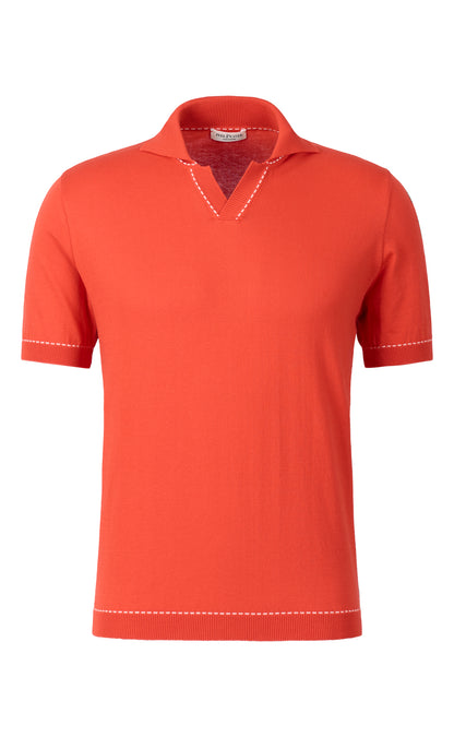 Polo ohne Knopf aus feinster Baumwolle, Relaxed Fit