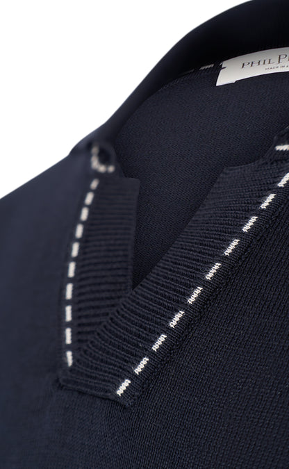 Polo ohne Knopf aus feinster Baumwolle, Relaxed Fit