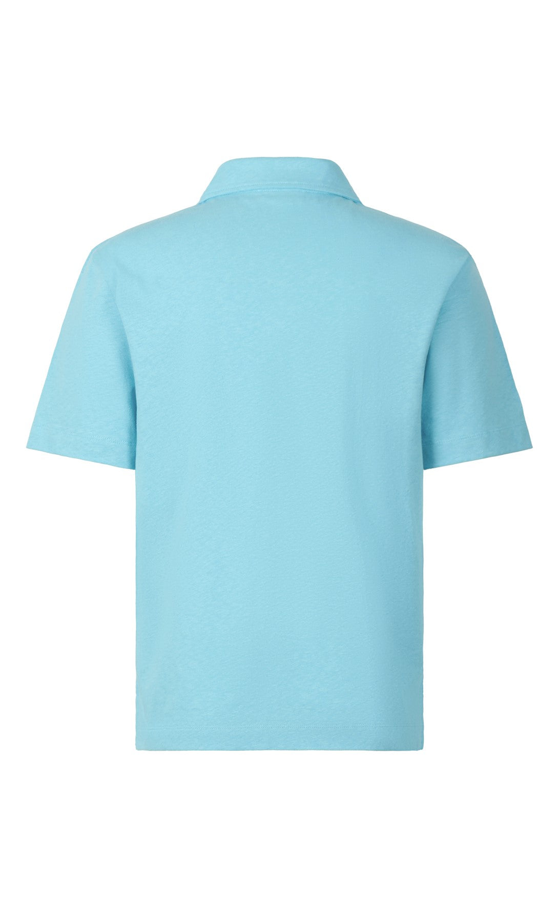 Polo shirt made from a cooling cotton-linen blend, casual fit