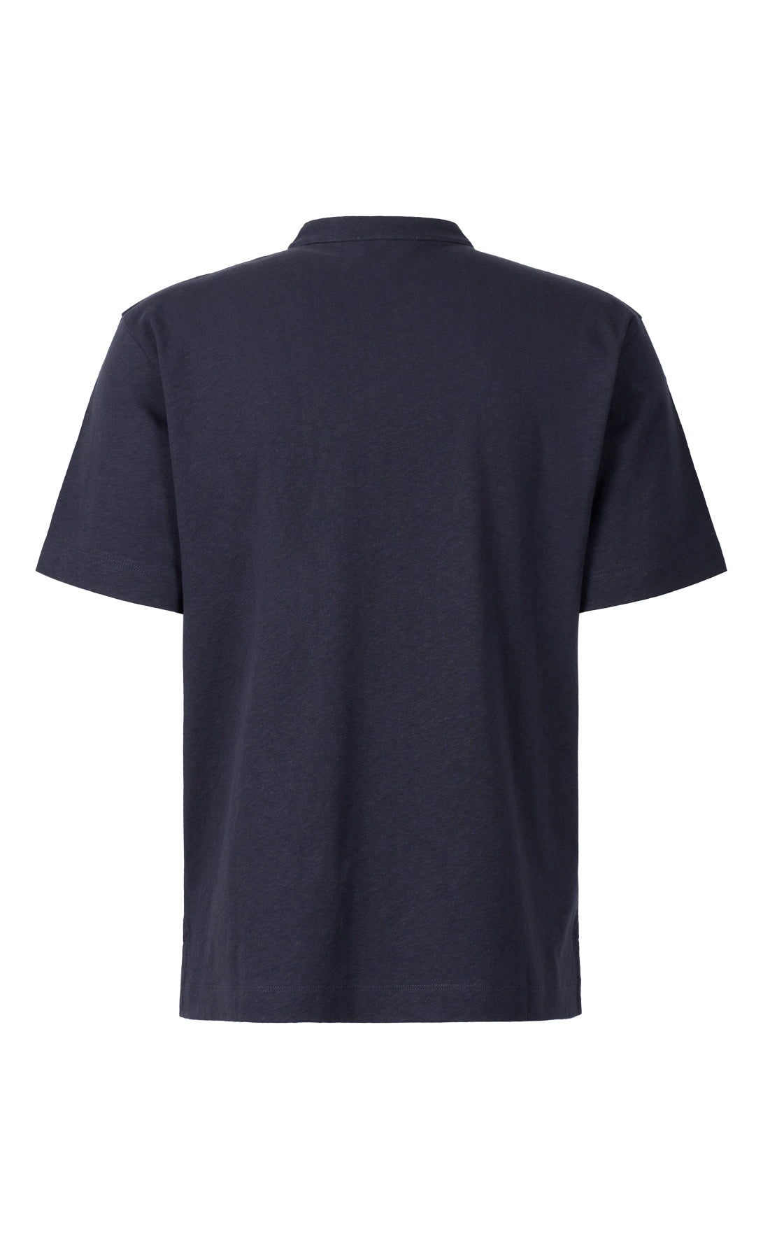 Serafino shirt made from a cooling cotton-linen blend, casual fit