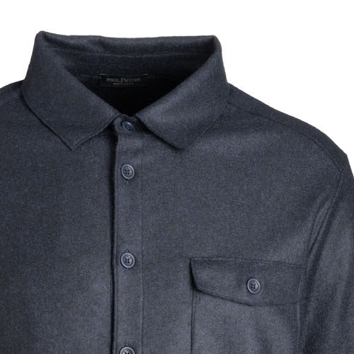 Shirt made of lightweight wool flannel jersey