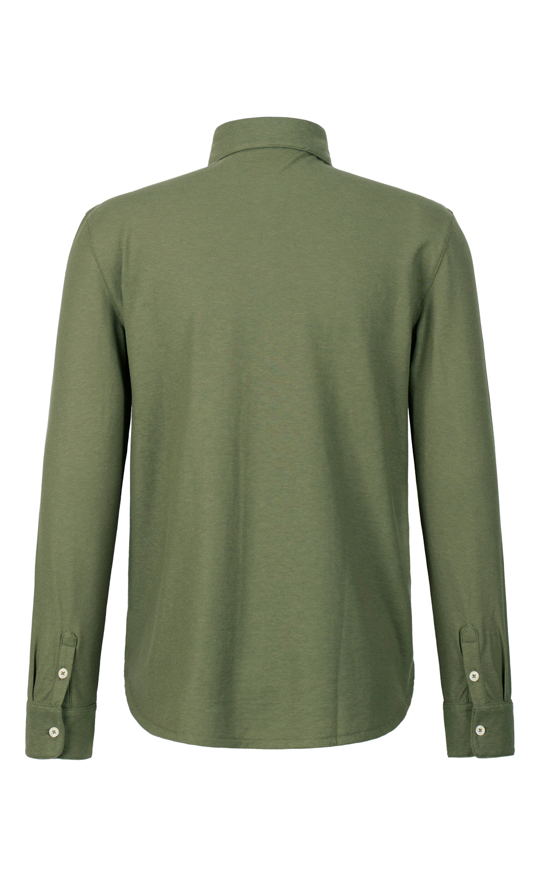 Shirt made of fine cotton crepe jersey, regular fit