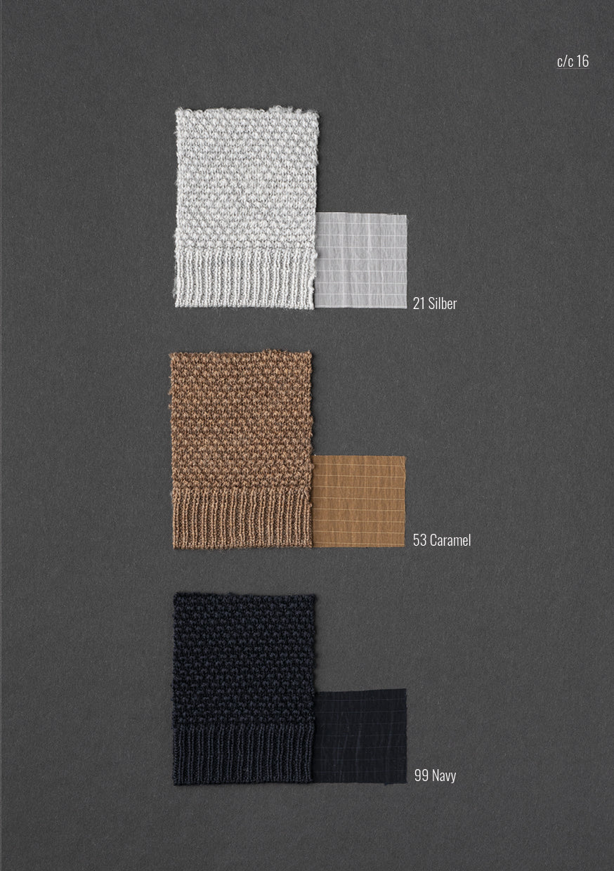 Hybrid overshirt with nylon quilting and knitted sleeves made of 100% merino wool
