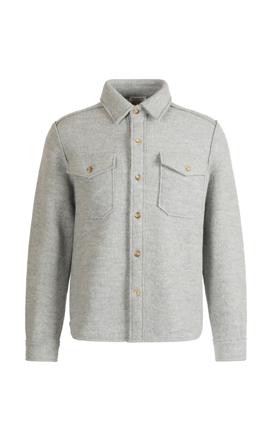 overshirt made of merino wool