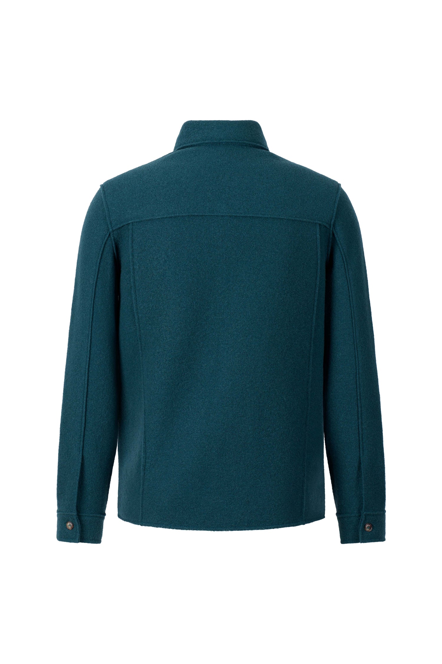 Outdoor-Overshirt aus reinem Merino-Wollwalk, relaxed fit