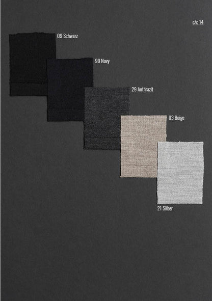 Rollkragen-Pullover aus extrafeinem Merino-Seide-Garn