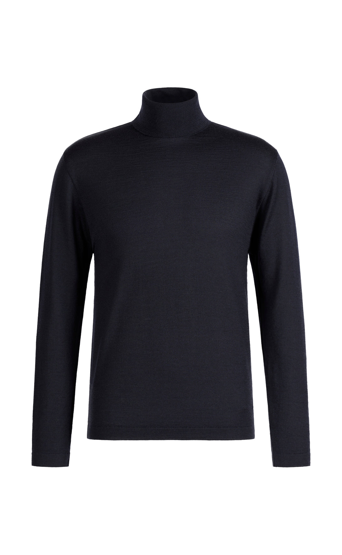 Elegant and ultra-soft: turtleneck sweater in a finest merino wool-silk blend, regular fit