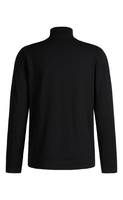 Super komfortabler Rollkragen-Pullover aus Merinowolle mit funktionalem Stretchanteil, regular fit