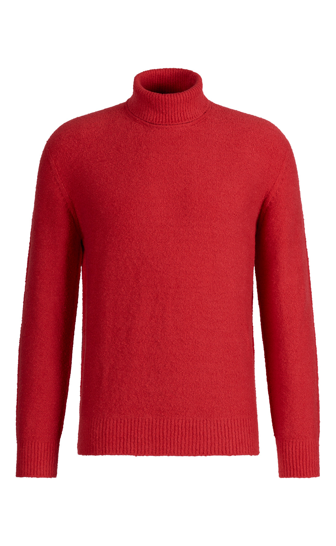 Nahtfreier Rollkragen-Pullover aus hautfreundlicher Winterbaumwolle, relaxed fit