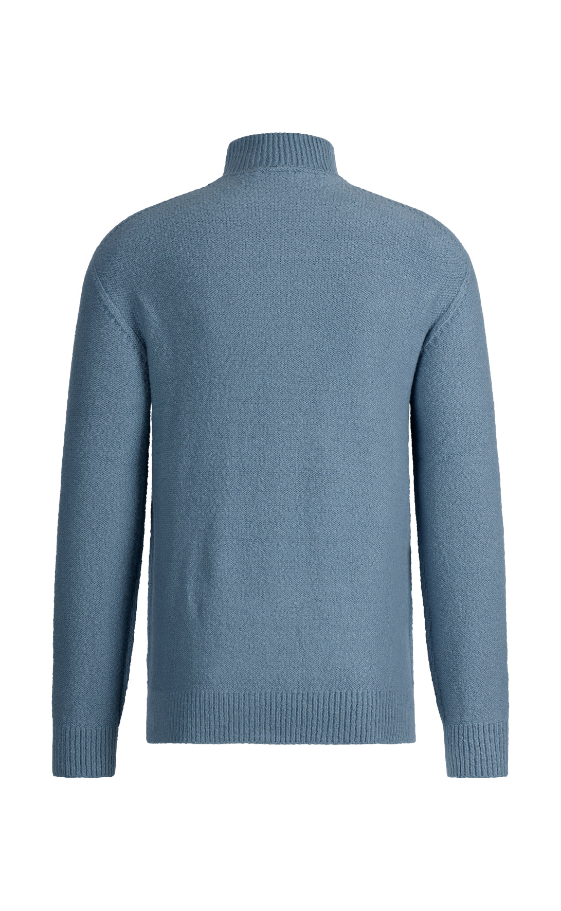 Seamless turtleneck sweater in skin-friendly winter cotton, relaxed fit