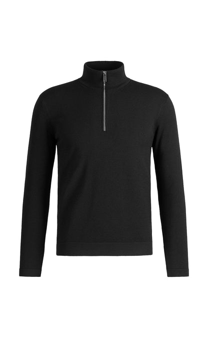 Super komfortabler Zipptroyer aus Merinowolle mit funktionalem Stretchanteil, regular fit