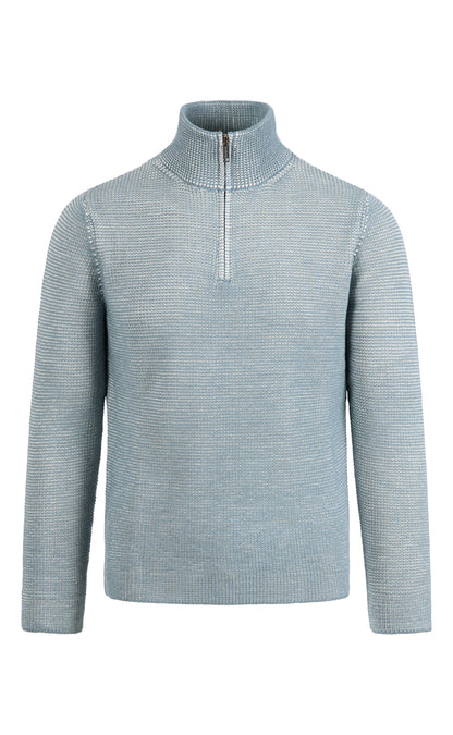 Zipptroyer made from > 10,000m finest Merino wool, regular fit