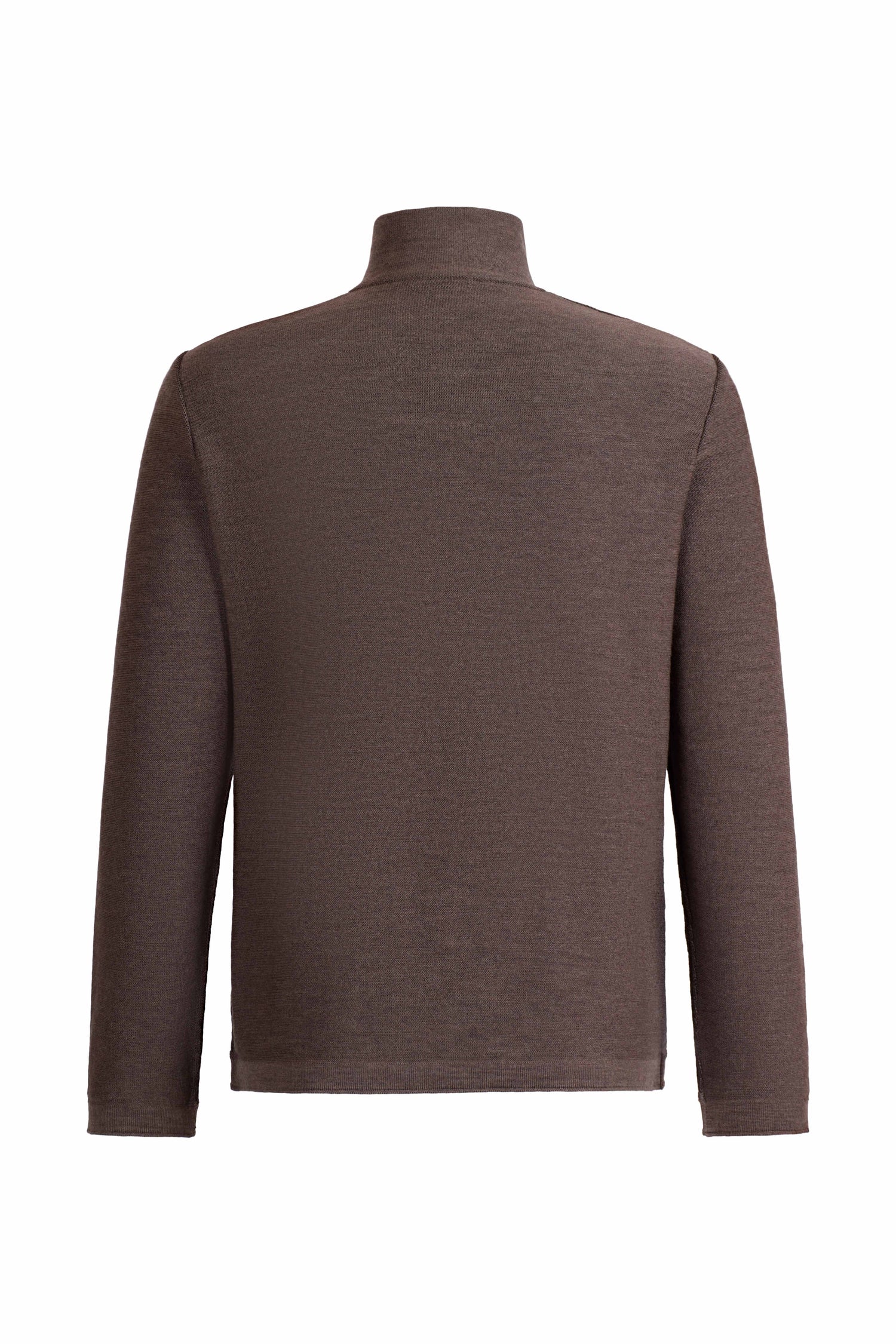 Leichter Doubleface-Zipptroyer: außen Merino-, innen Baumwolle, relxed fit