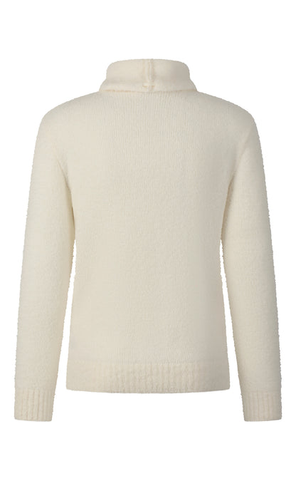 Edler Strick-Hoodie aus flauscher Merinowolle, relaxed fit